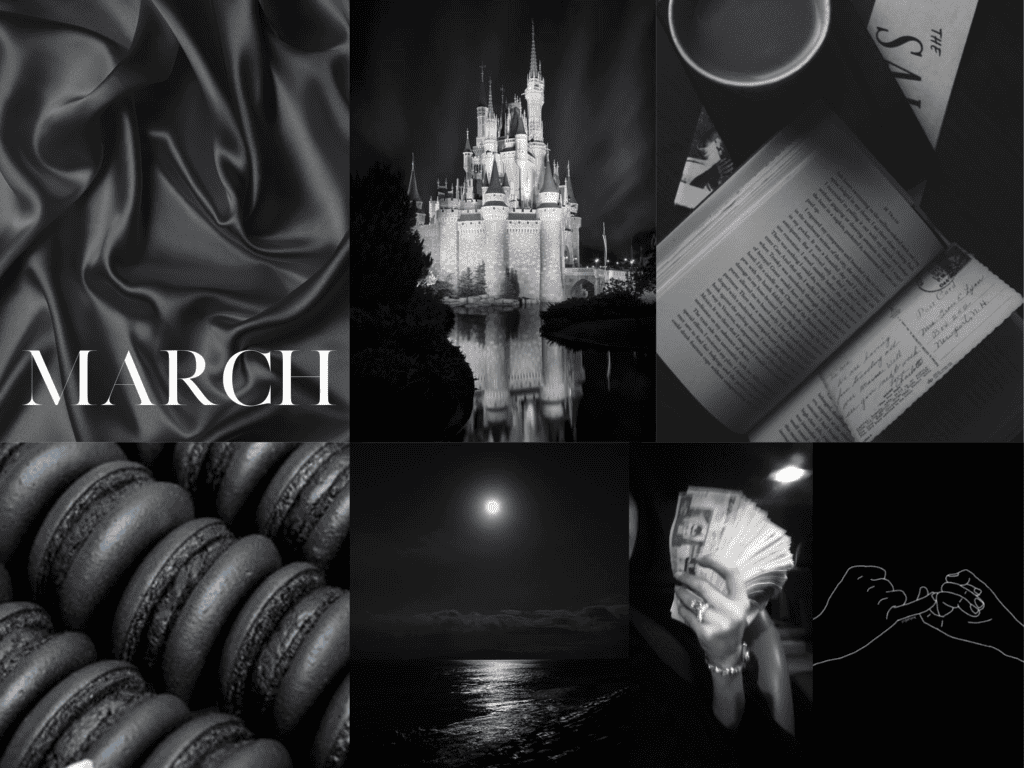 March Free Aesthetic Wallpapers - iPad Horizontal Black