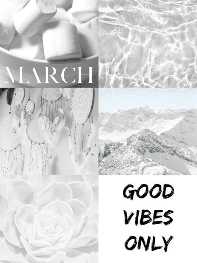 March Free Aesthetic Wallpapers - iPad Vertical White 