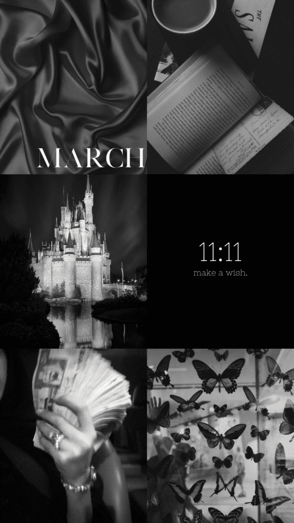 March Free Aesthetic Wallpapers - iPhone Black 2