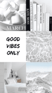 March Free Aesthetic Wallpapers - iPhone White 1