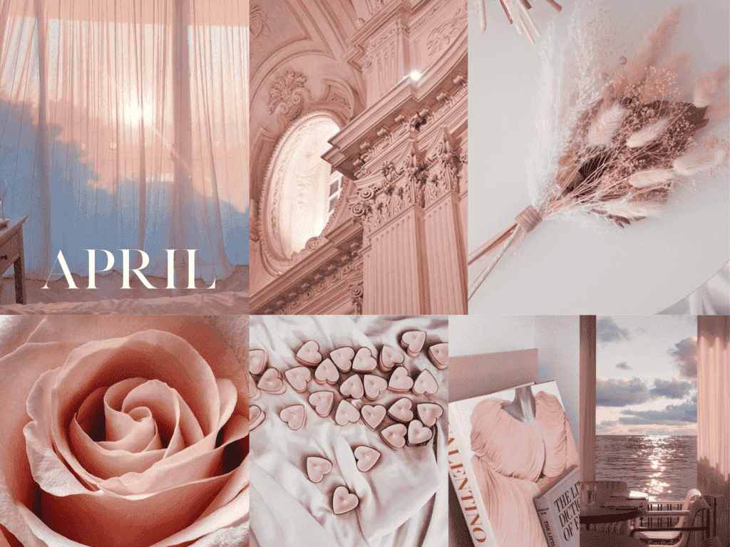 26 Horizontal iPad April Wallpapers Aesthetic Dusty Pink