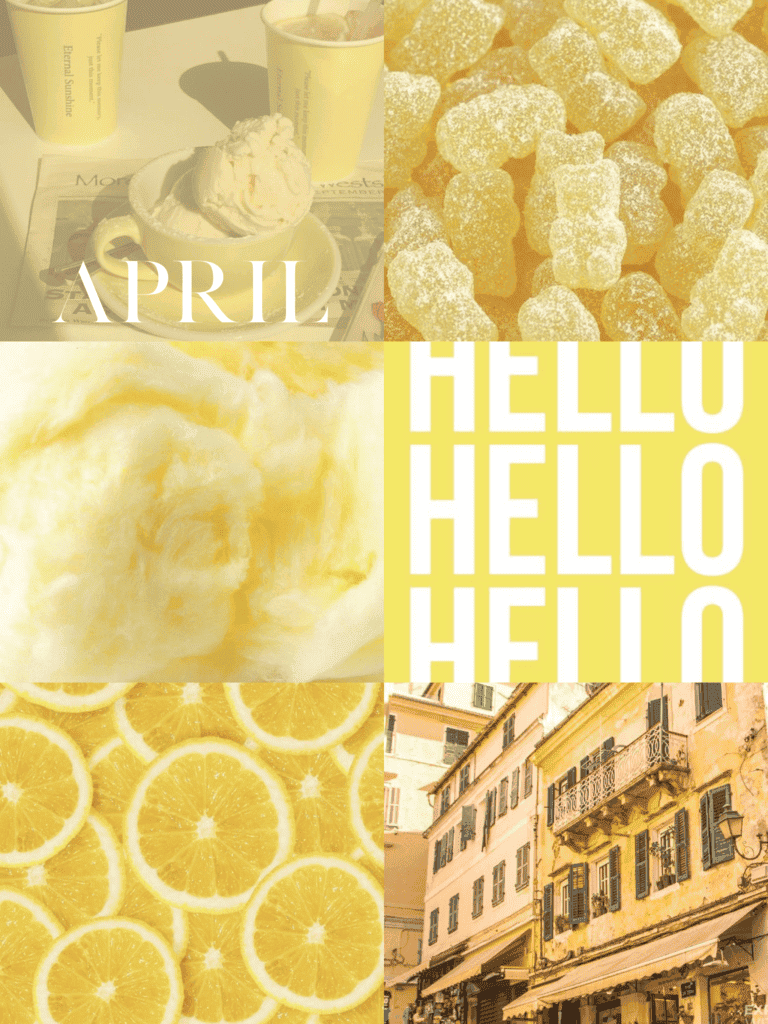26 Vertical iPad April Wallpapers Aesthetic Yellow