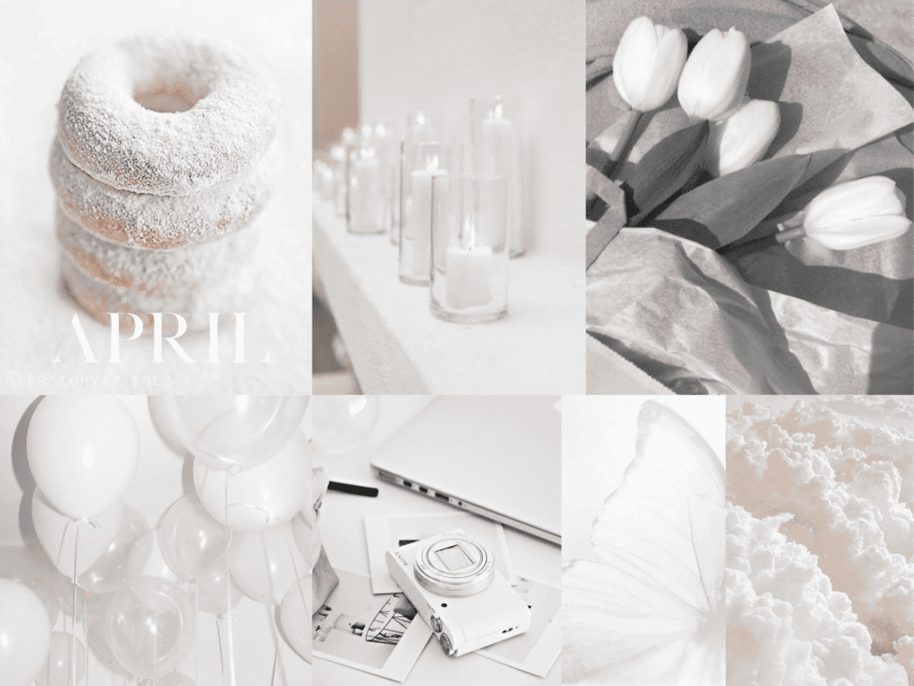 26 Horizontal iPad April Wallpapers Aesthetic White