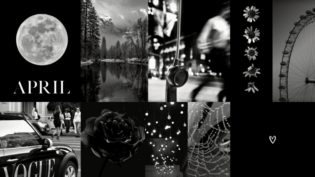 26 Desktop April Wallpapers Aesthetic Black