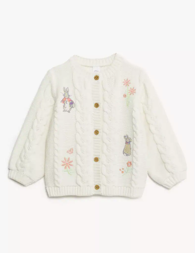 Marks and Spencer Baby Cardigans Pure Cotton Peter Rabbit