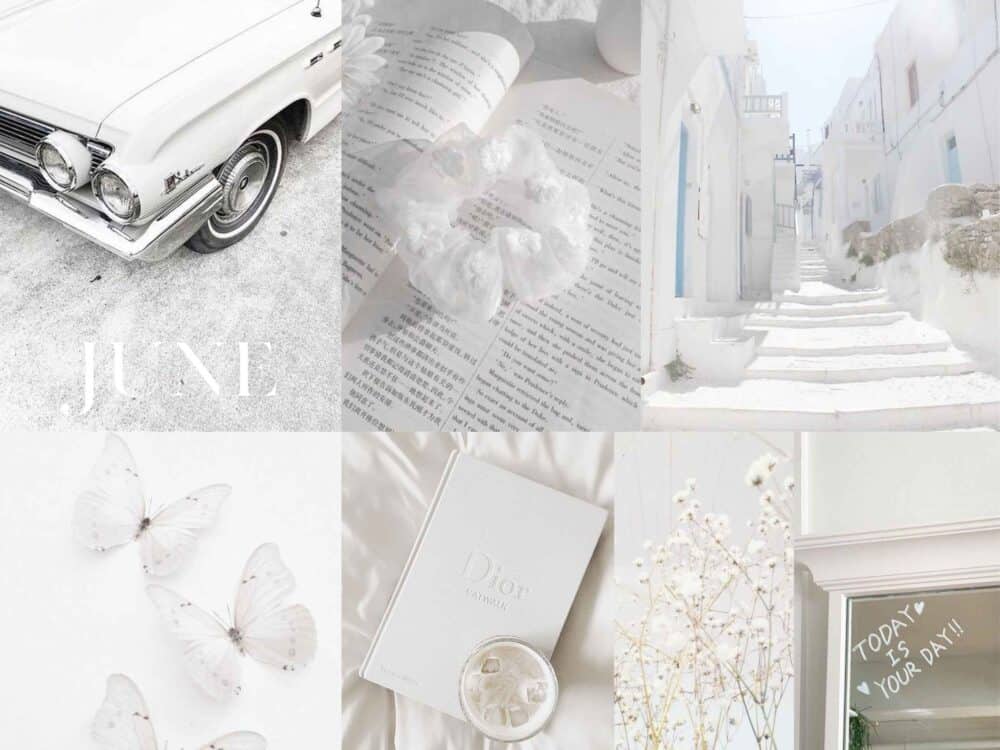 Free Aesthetic Wallpaper June Desktop White