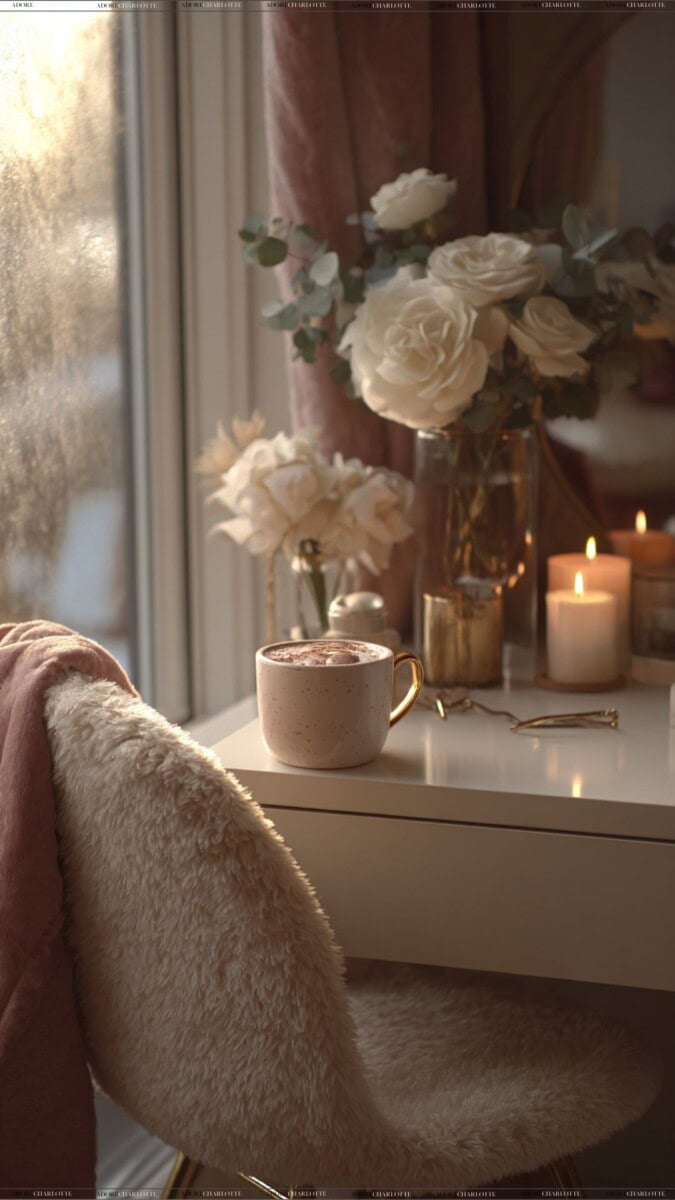 Organise a Small Apartment winter desk.