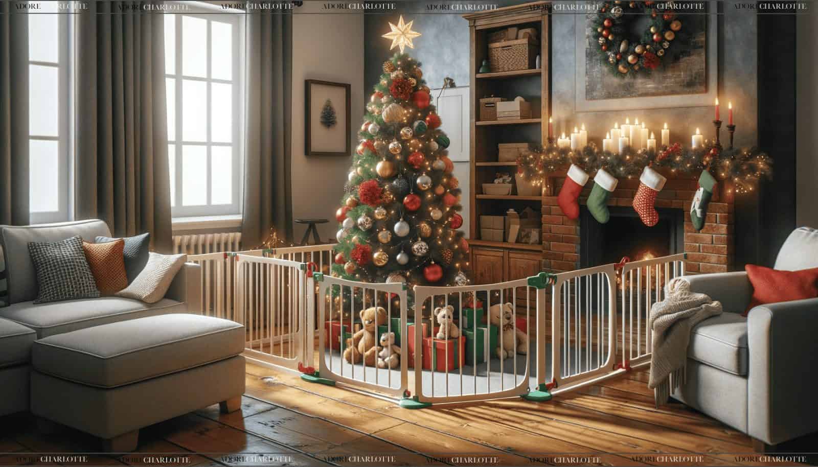 Toddler-Proof Your Christmas Tree Fenced Tree