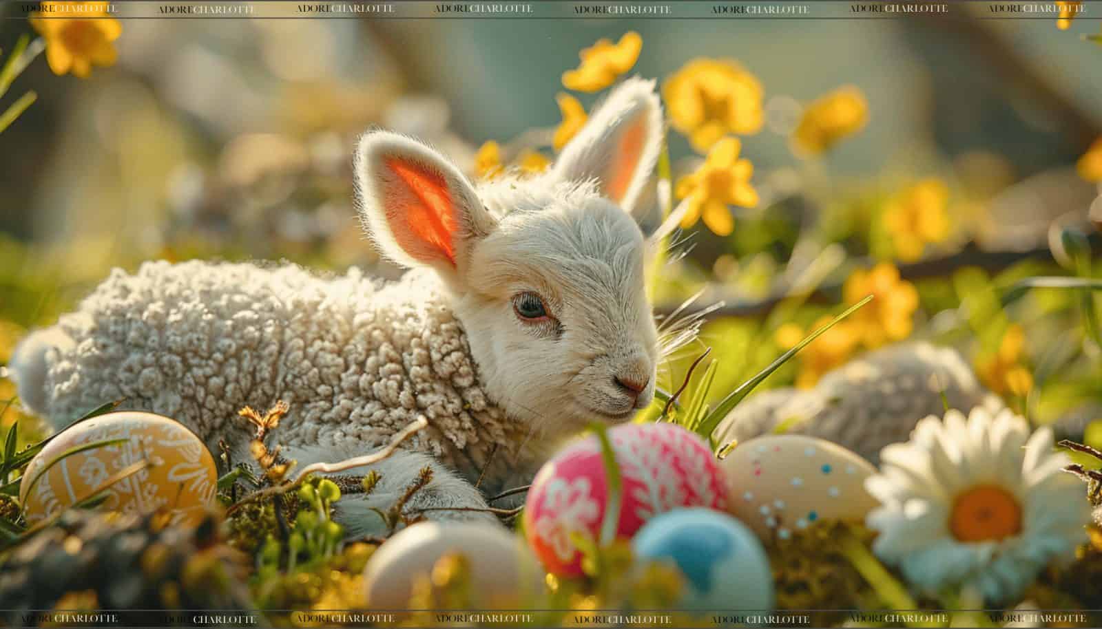 Easter baby Lamb