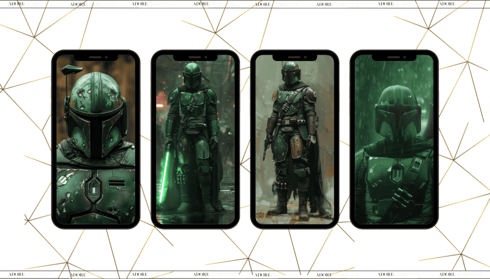 Mandalorian iPhone Pro Max & Plus Wallpaper Green