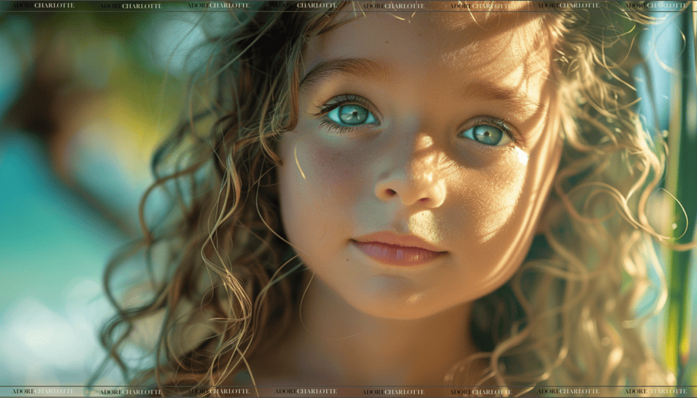 Middle Names for Amelia beautiful girl with green eyes and curly hair with tanned skin