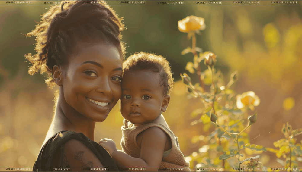 Middle Names for Emma Stunning Black Mother with Newborn