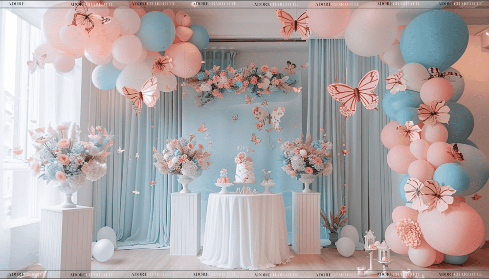 Butterflies and Blooms Theme indoor decor