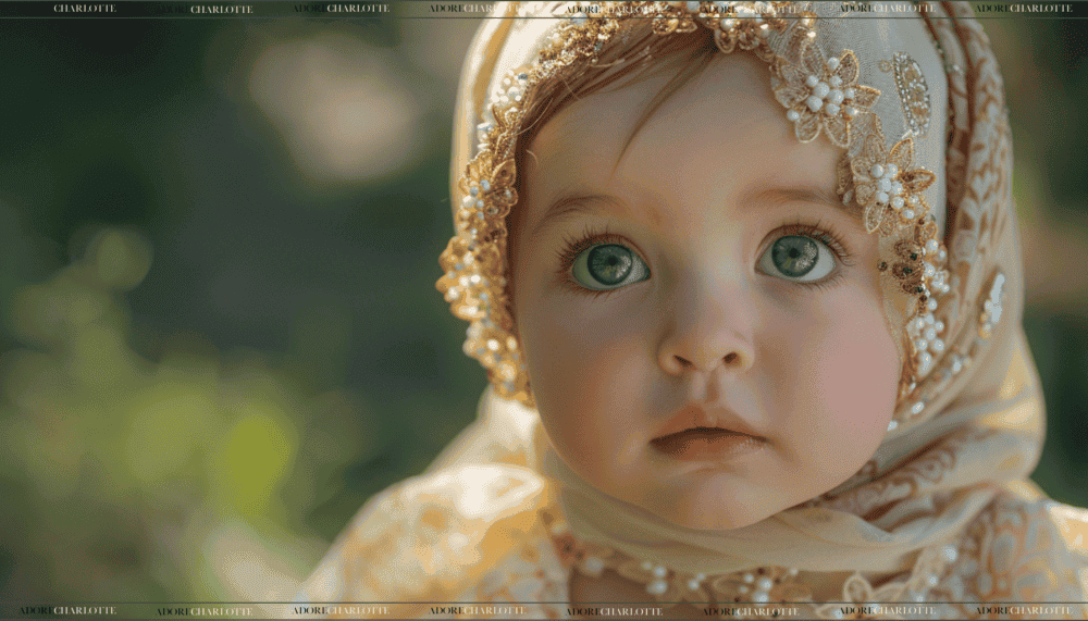 Elegant Baby Girl Names Adorable Muslim Baby Girl Princess in the sunset