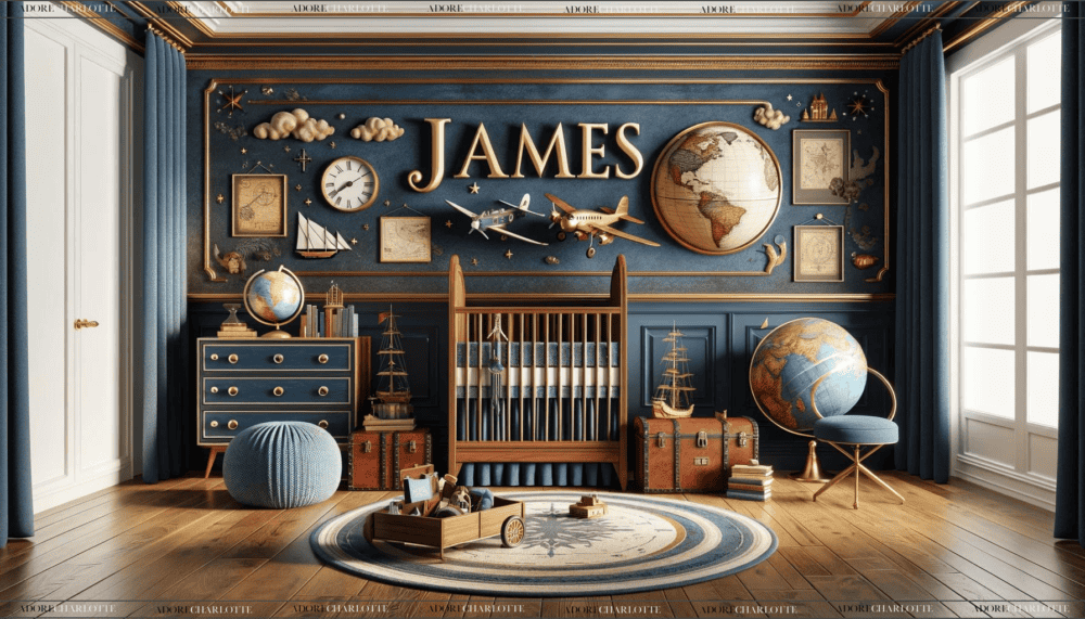 Middle Names for James Name Wall Art