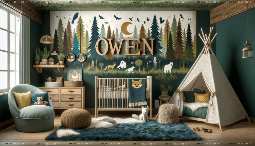 Middle Names for Owen Nursery Wall Art