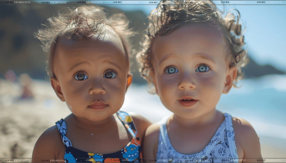 Most Popular Baby Names Cute babies on a sunny beach