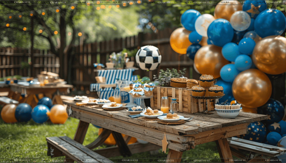 Soccer Star Celebration Boy First Birthday Theme Party Outdoor decorations 