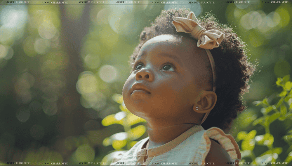 Middle Names for Isabella, a beautiful black toddler woman in a field.