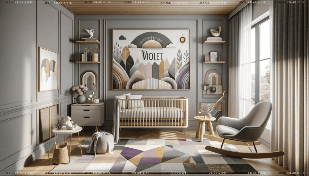 Middle Names for Violet Name Wall Art