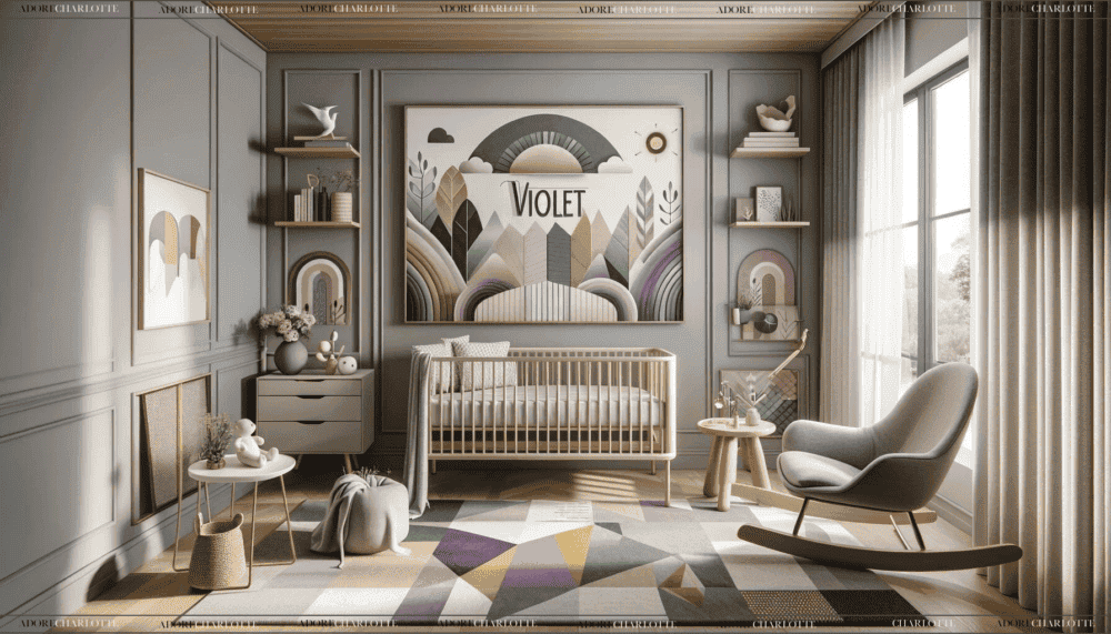 Middle Names for Violet Name Wall Art