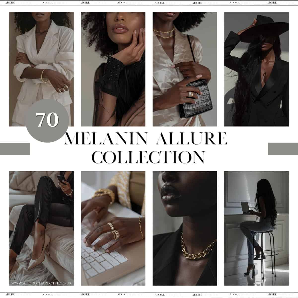 Adore Charlotte 70 Melanin Faceless radiance Collection MRR Main image