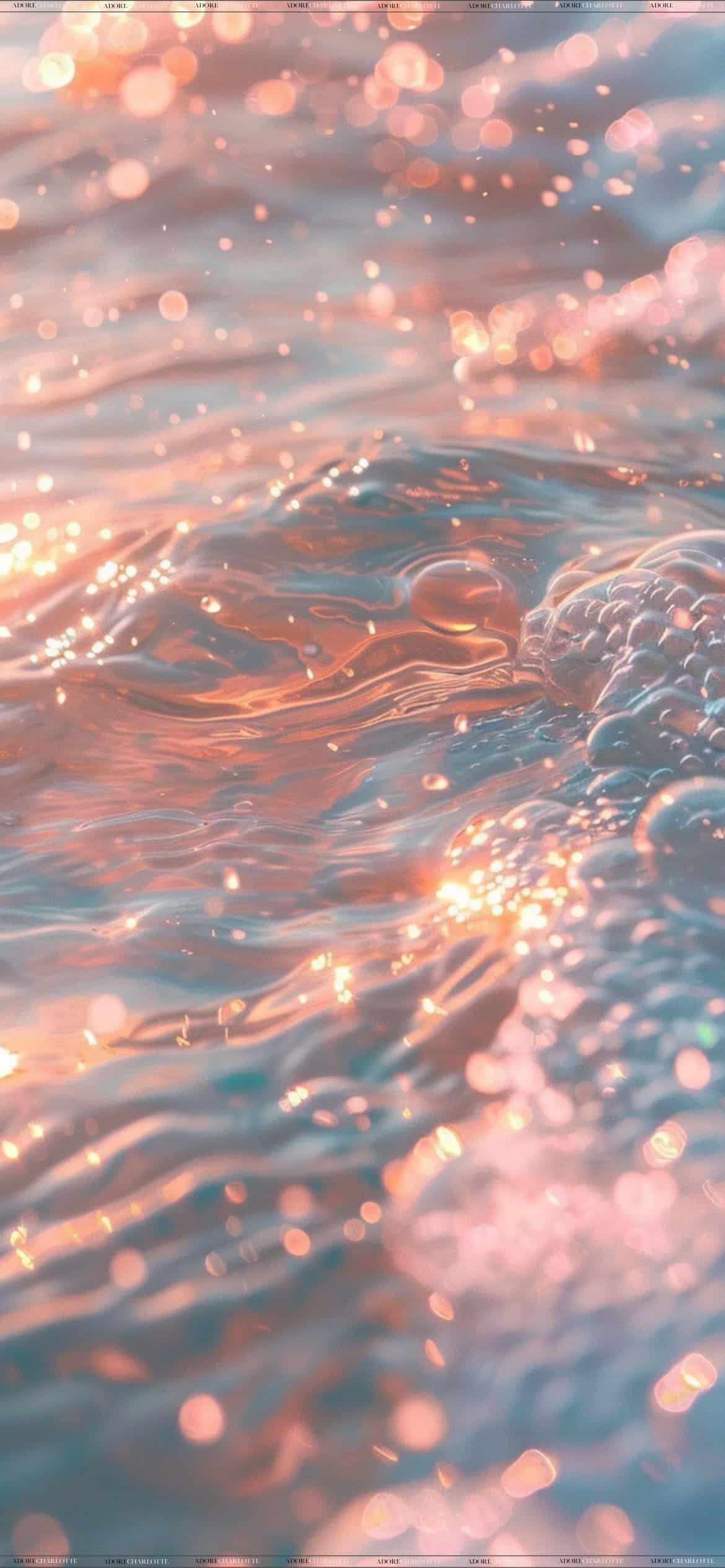 25 FREE Aesthetic Glitter Water Phone Wallpapers: 4K Ocean - Adore ...