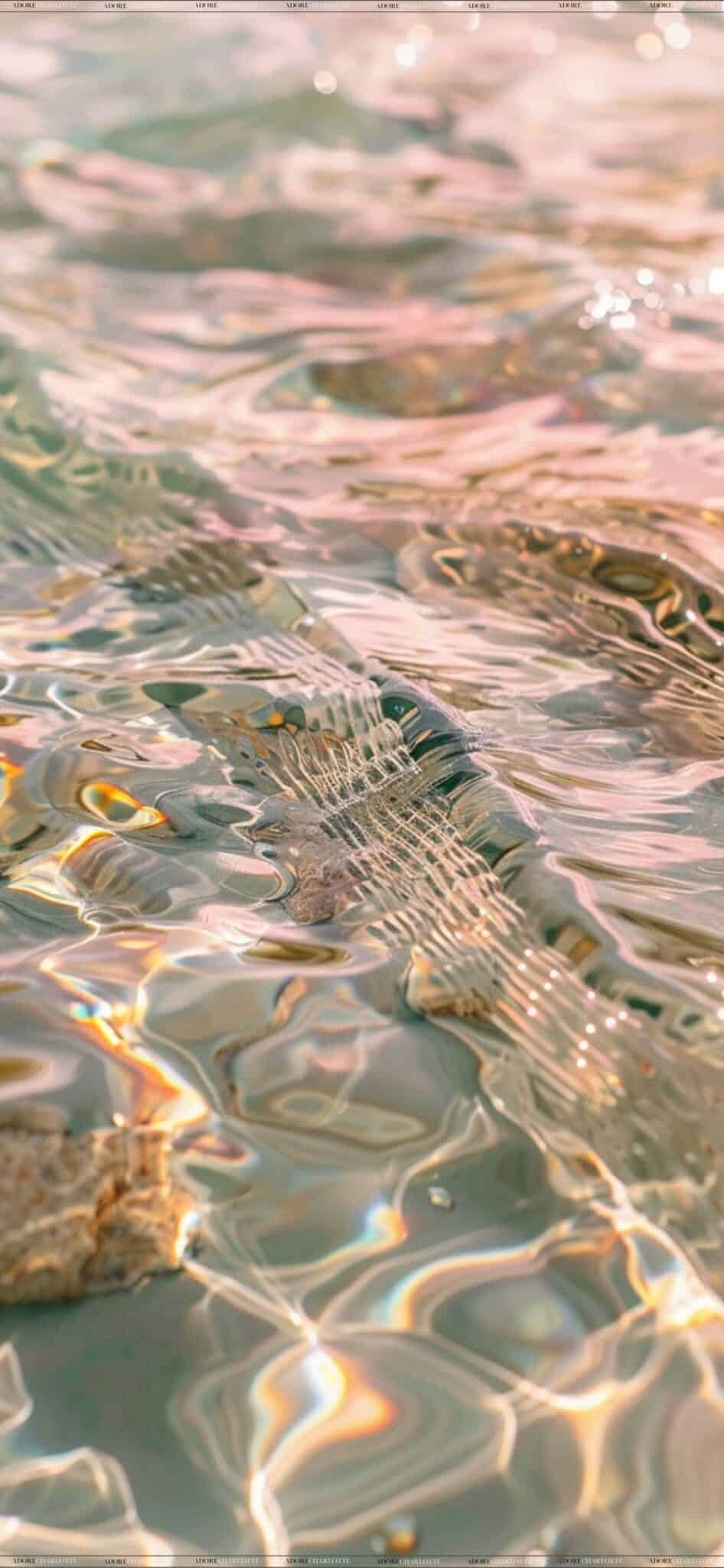 25 FREE Aesthetic Glitter Water Phone Wallpapers: 4K Ocean - Adore ...
