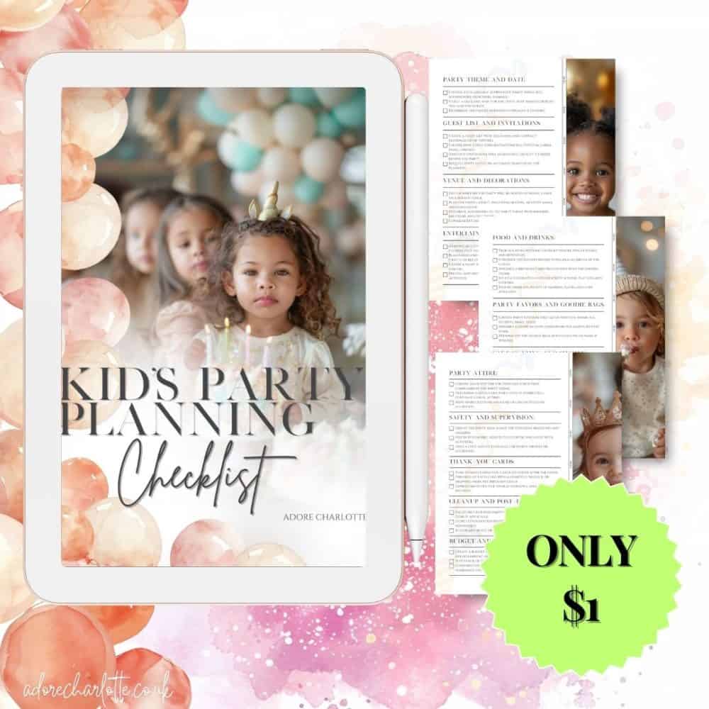 Kids Party Checklist $1