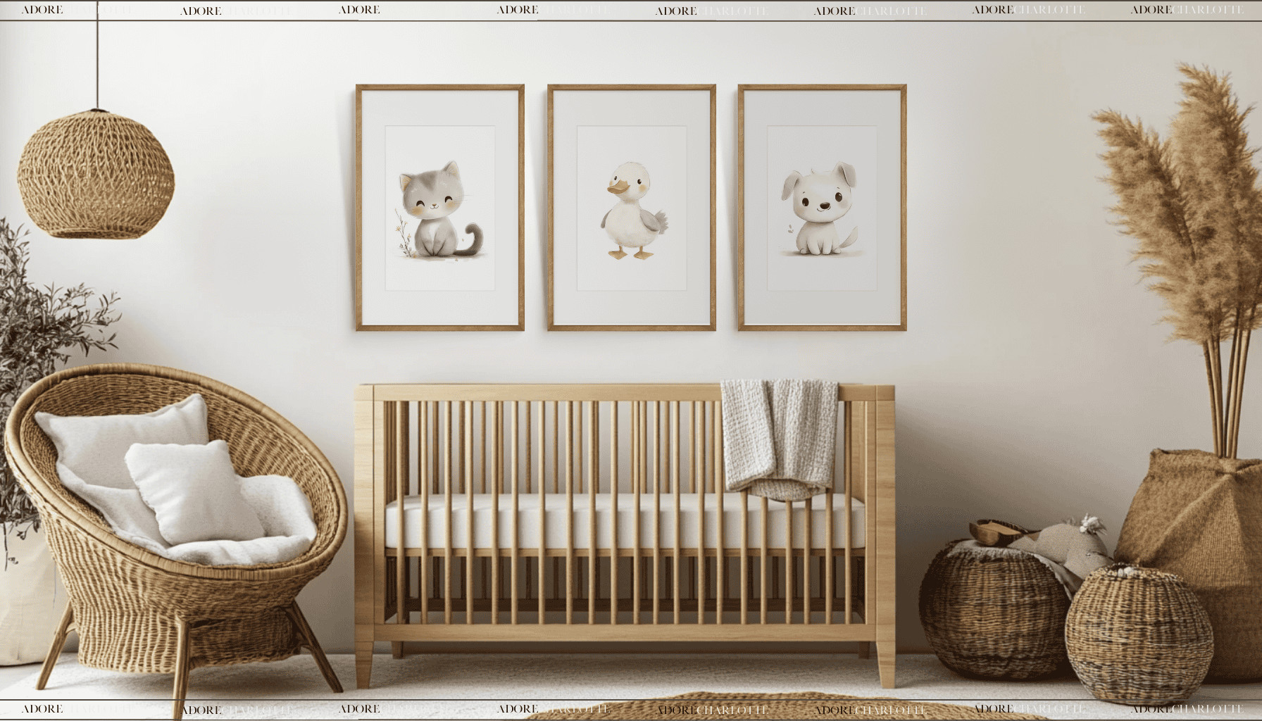 23 Adorable FREE Baby Animals Nursery Wall Art Printable - Adore Charlotte
