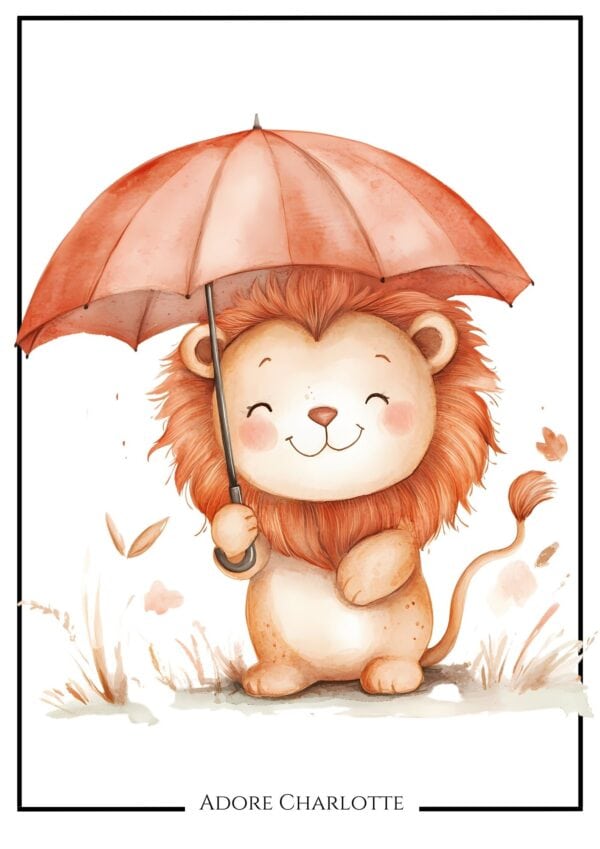 13 Adorable FREE Baby Lion Animal Nursery Wall Art Printable - Adore ...