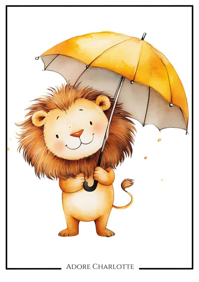 13 Adorable FREE Baby Lion Animal Nursery Wall Art Printable - Adore ...