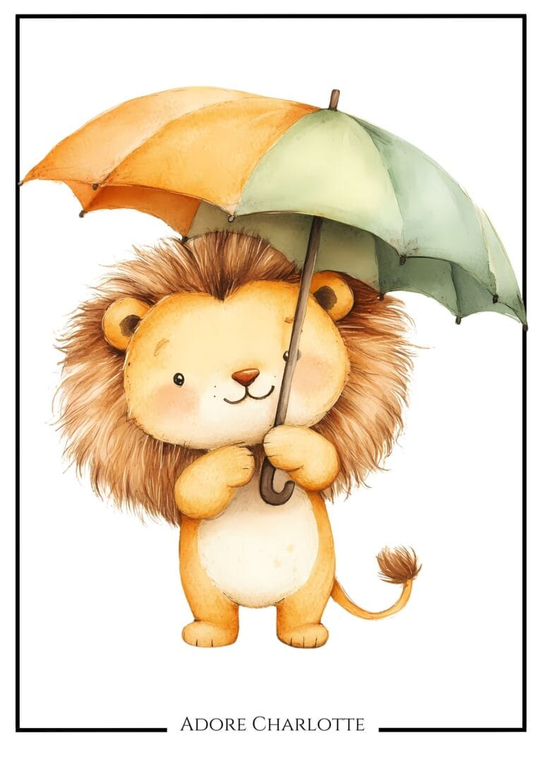 13 Adorable FREE Baby Lion Animal Nursery Wall Art Printable - Adore ...