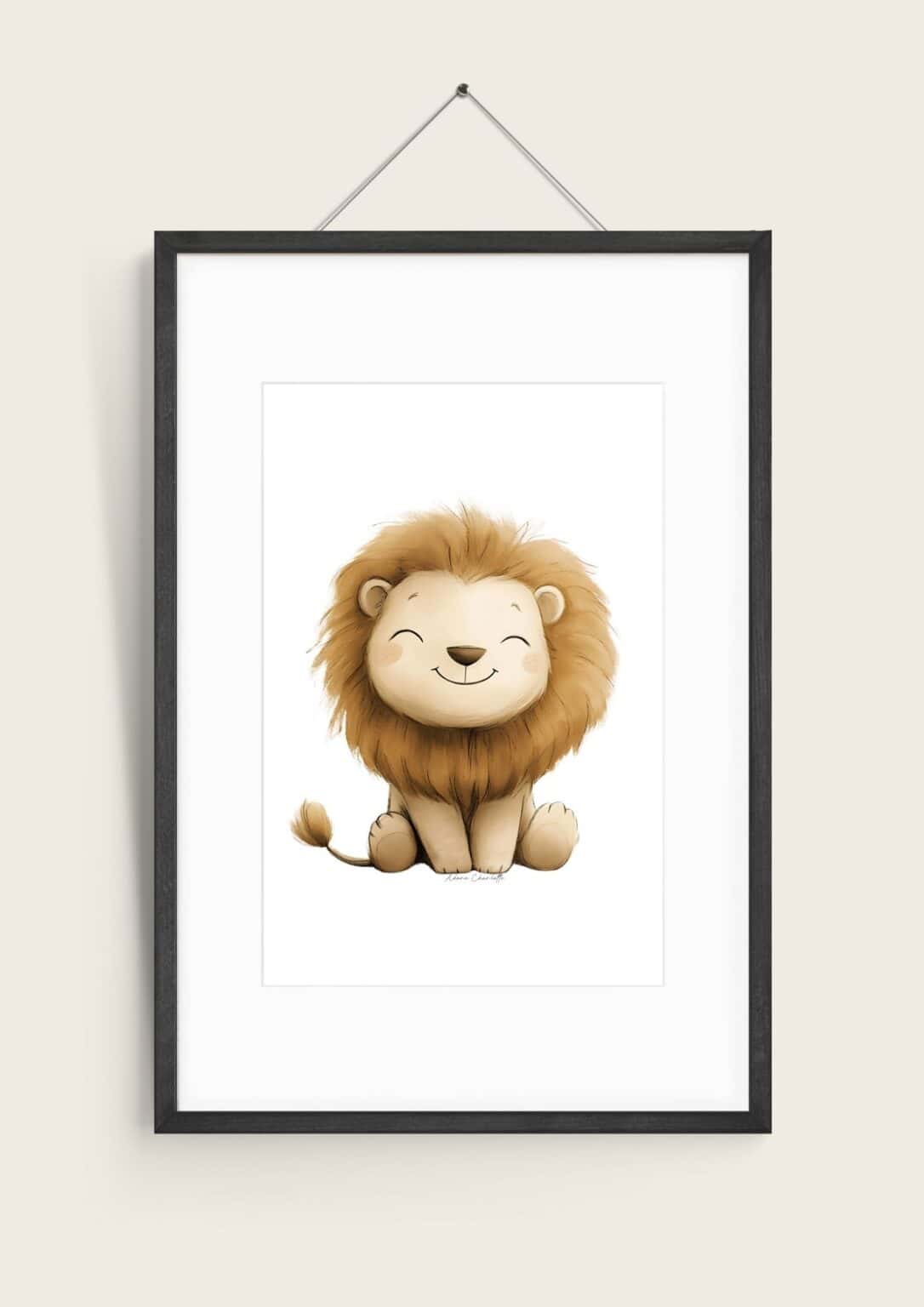 13 Adorable FREE Baby Lion Animal Nursery Wall Art Printable - Adore ...