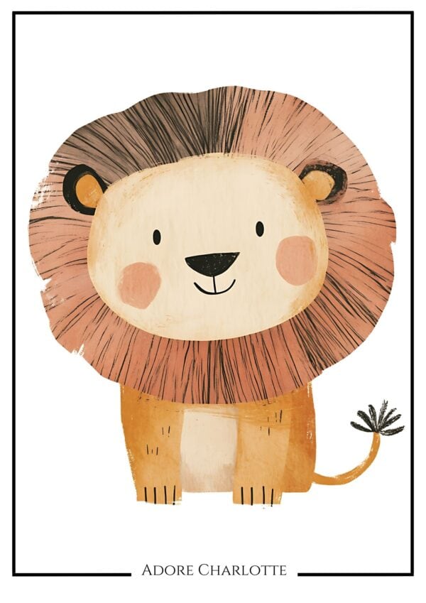 13 Adorable FREE Baby Lion Animal Nursery Wall Art Printable - Adore ...