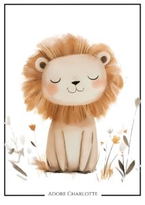 13 Adorable FREE Baby Lion Animal Nursery Wall Art Printable - Adore ...