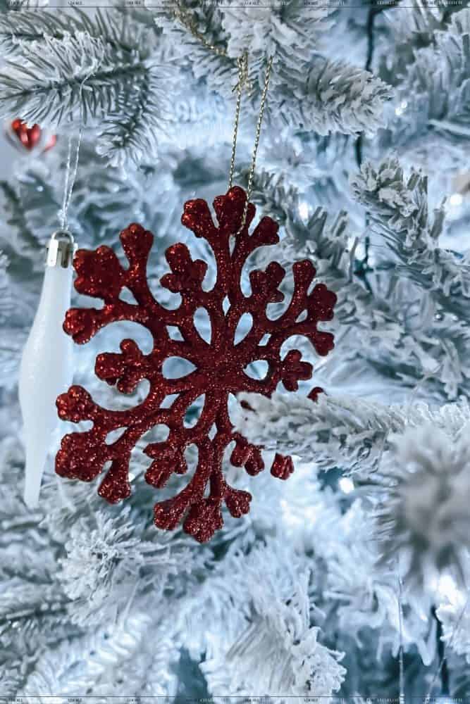 Flocked Fir Christmas Tree deecor