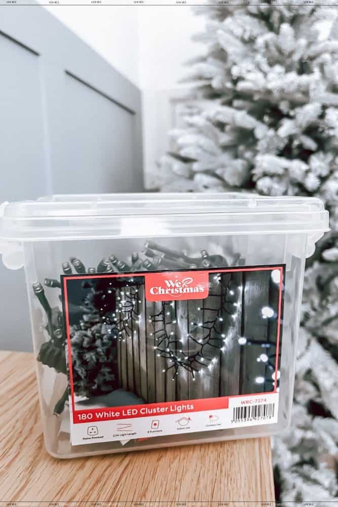 We R Christmas 180 Chasing Cluster Light String, Bright White