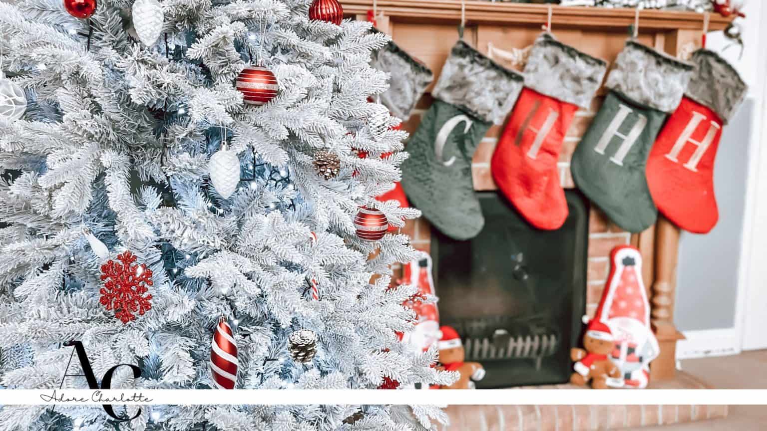 Snow Flocked Fir Christmas Tree Review & Decoration Ideas Adore Charlotte