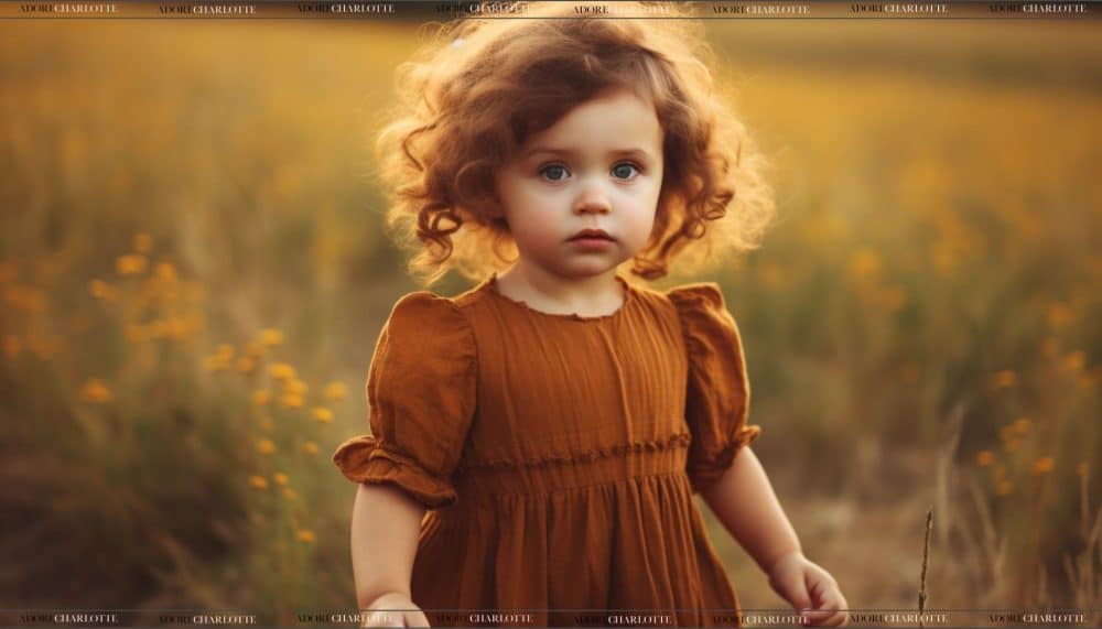 cute little girl in a field at sunset Middle Names for Hannah