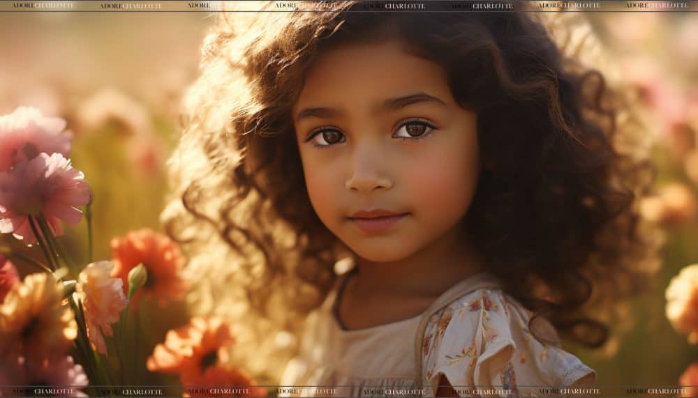 Middle Names for Hannah beautiful girl with curly hair.