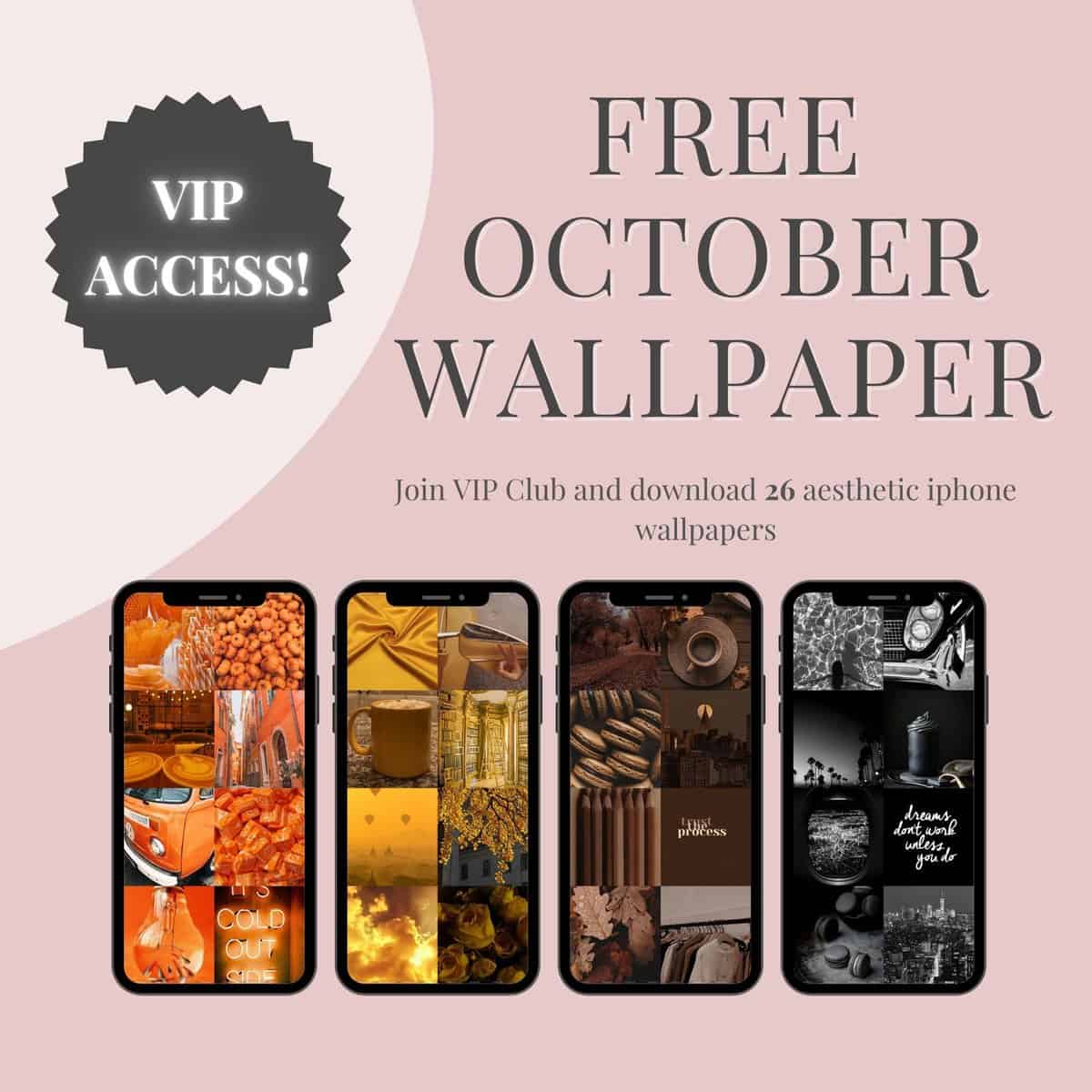 FREE October Phone Wallpaper