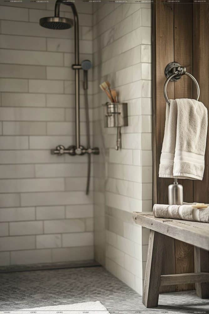 Bathroom with a shower