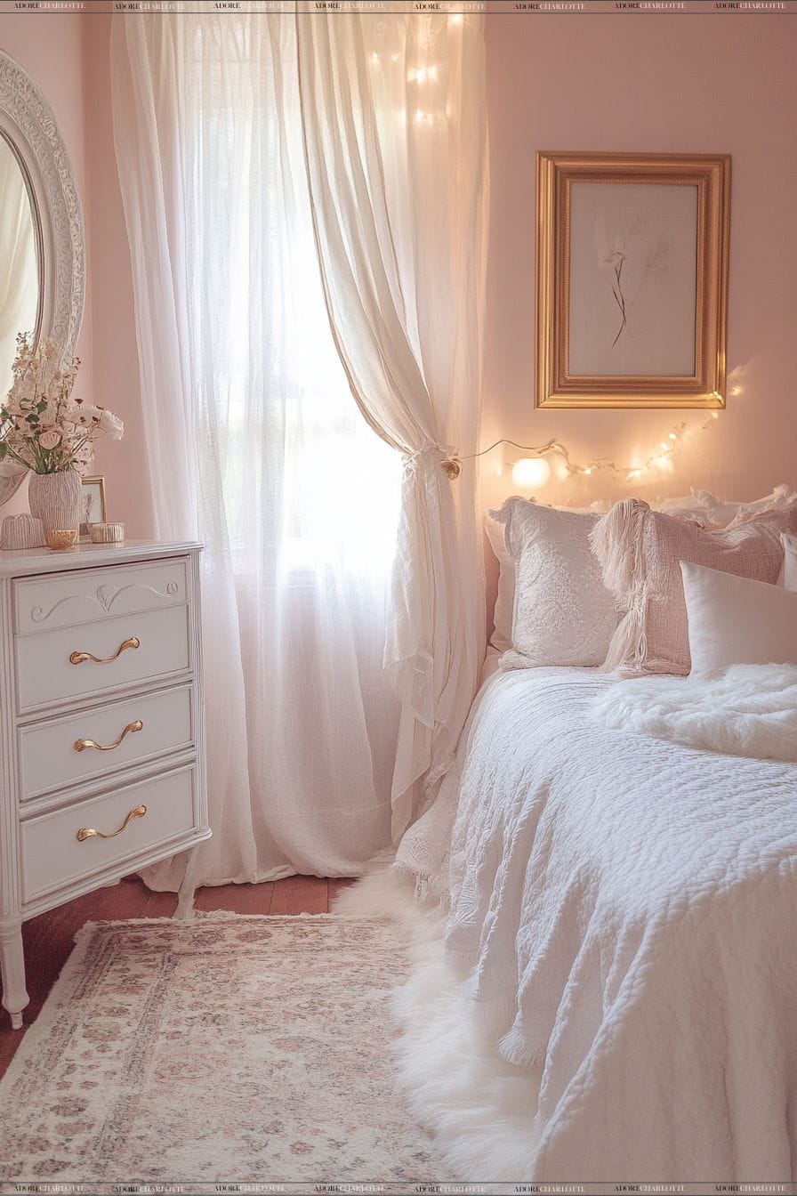 uPVC Paint colours Pink Bedroom Image