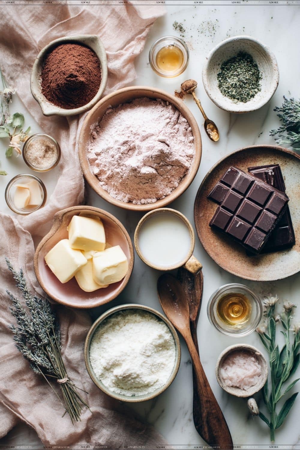 Air Fryer Chocolate Lava Mug Cake Ingredients