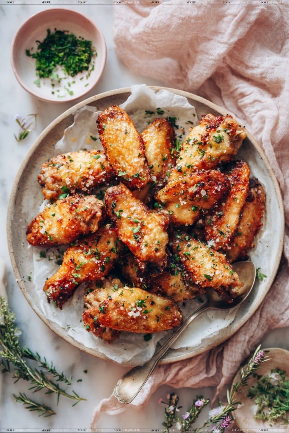 Air Fryer Garlic Parmesan Chicken Wings Simple Air Fryer Chicken Recipes