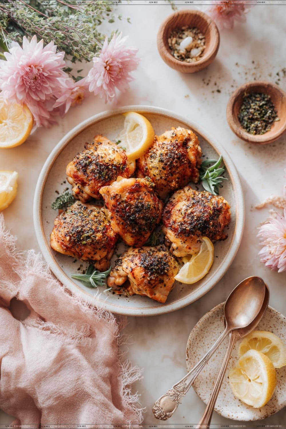 Air Fryer Lemon Pepper Chicken Thighs Simple Air Fryer Chicken Recipes