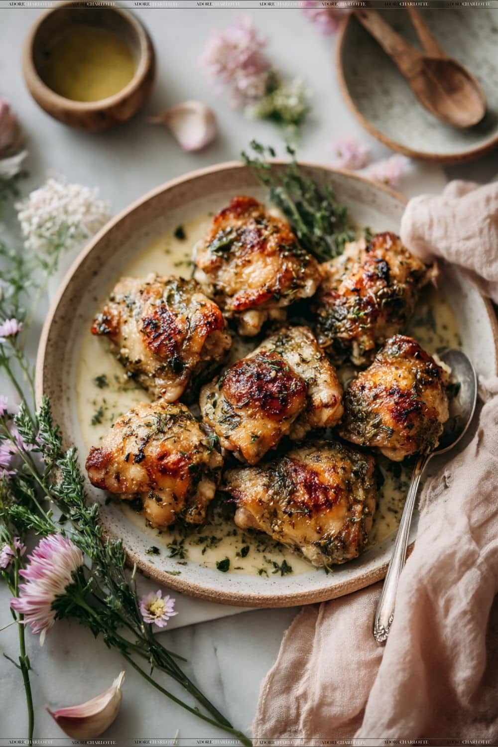 Crispy Parmesan Herb Chicken Thighs Gourmet Family Friendly Air Fryer Dinners