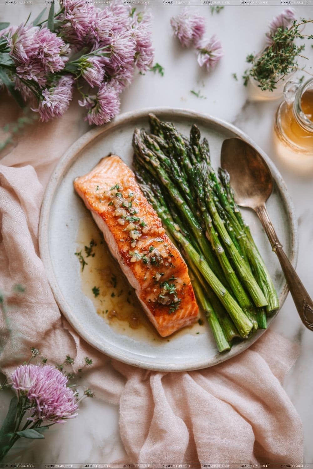 Honey Garlic Salmon with Asparagus Gourmet Family Friendly Air Fryer Dinners