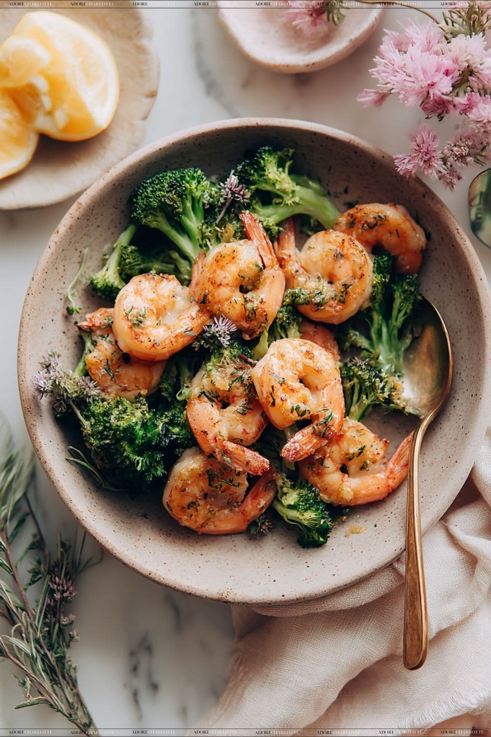 Lemon Garlic Shrimp and Broccoli 